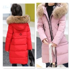 Детски якета с пух за момичета 