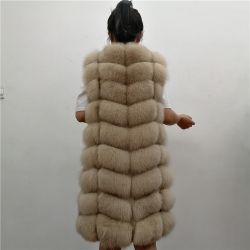 Дамски елек, 100% естествен косъм лисица, НАЛИЧЕН М размер