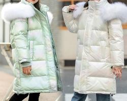 Детски зимни якета с гъши пух за момичета 