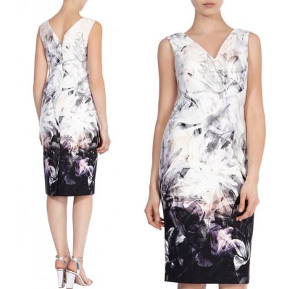 Елегантна официална рокля преливащ опушен ефект