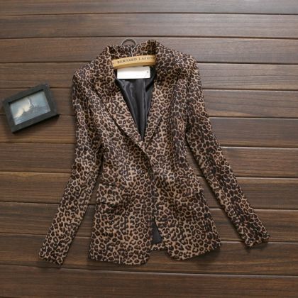 Дамско сако леопардов принт
