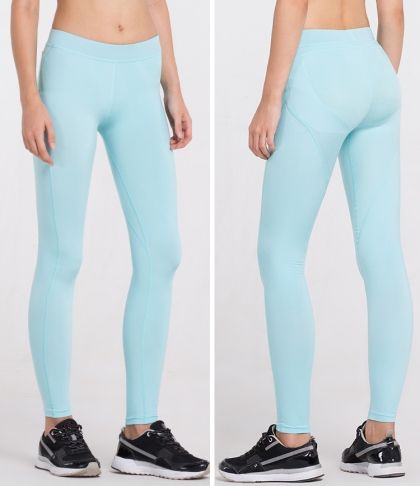 Спортен оформящ клин със силиконови ленти светло син