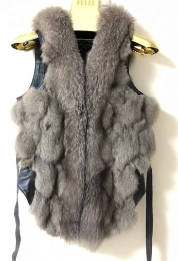 Дамски елек, 100% естествен косъм лисица