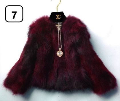 Късо дамско палто естествен косъм лисица