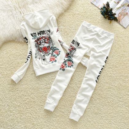 Спортен комплект Ed Handy кадифе с кристални камъни