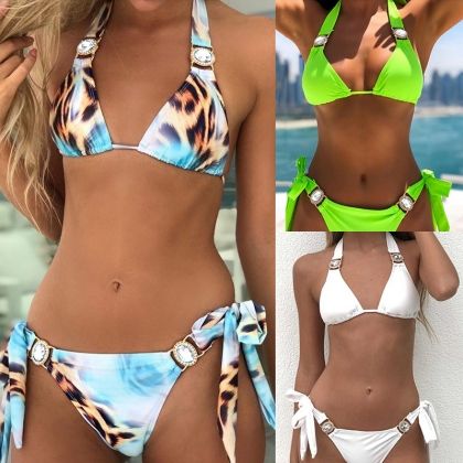 Луксозни бански с токи с кристални камъни