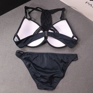 Оригинални Бански Виктория Сикрет с плетеница на гърба в три цвята