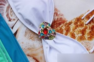 Бански от две части VS с тока СЪРЦЕ кристални камъни