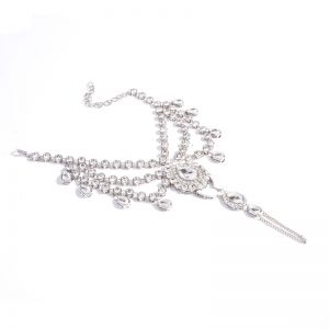 Бижу украшение за стъпала с големи камъни