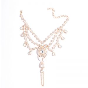 Бижу украшение за стъпала с големи камъни