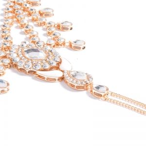 Бижу украшение за стъпала с големи камъни