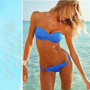 Бански Виктория Сикрет с твърда чашка в девет цвята