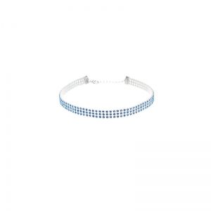 Чокър за врат с кристални камъни 1 см