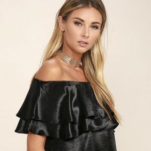 Чокър за врат метална хипоалергенна сплав