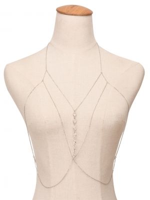 Бижу украшение за деколте с кристални камъни