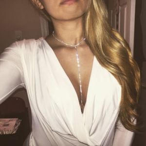 Бижу украшение за тяло верижка с кристални камъни