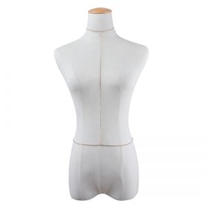 Бижу украшение за тяло верижка с кристални камъни