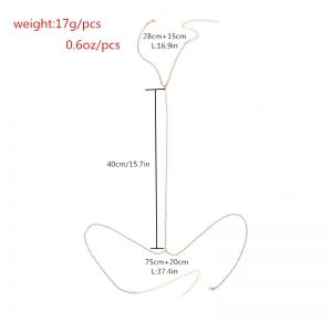 Бижу украшение за тяло верижка с кристални камъни