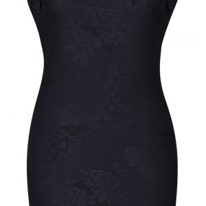 Елегантна рокля с черна дантела