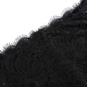 Черна елегантна дантелена рокля