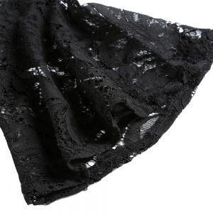 Черна елегантна дантелена рокля