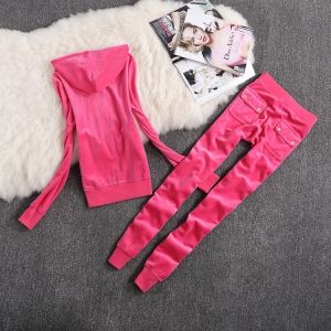 Спортен Комплект Juicy Couture кадифе, изчистен модел