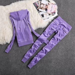 Спортен Комплект Juicy Couture кадифе, изчистен модел