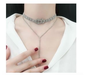 Чокър с блестящи камъни