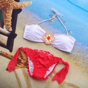 Бански VS с тока с кристални камъни