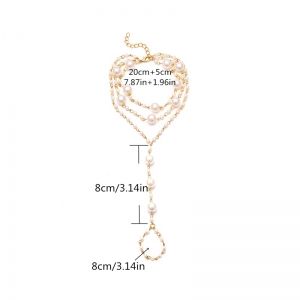 Бижу украшение за стъпала с Перли