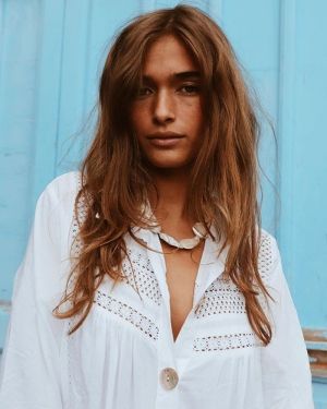 Бяла лятна плажна туника риза