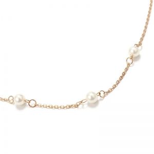 Тънка верижка украшение за талия с перли