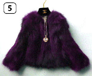 Късо дамско палто естествен косъм лисица, НАЛИЧНО М, L, XL размери