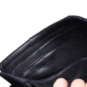 Елегантни дамски боти естествен велур с дебел ток с камъни, НАЛИЧНИ 38 номер
