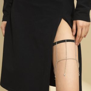 Украшение за бедро и крак с тънки верижки