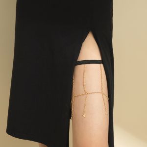 Украшение за бедро и крак с тънки верижки