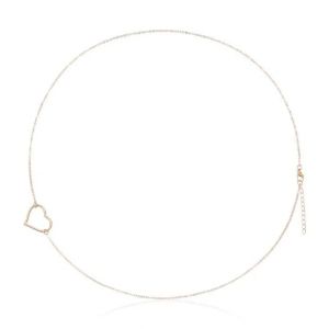 Тънка верижка украшение за талия със сърце