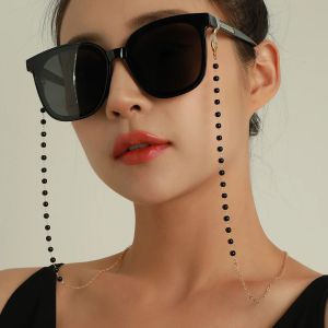 Луксозна модна верижка за очила BLACK PEARLS