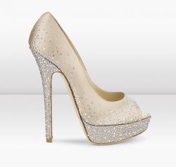 Сватбени булчински маркови обувки сатен с камъни, НАЛИЧНИ 37 и 40 номер